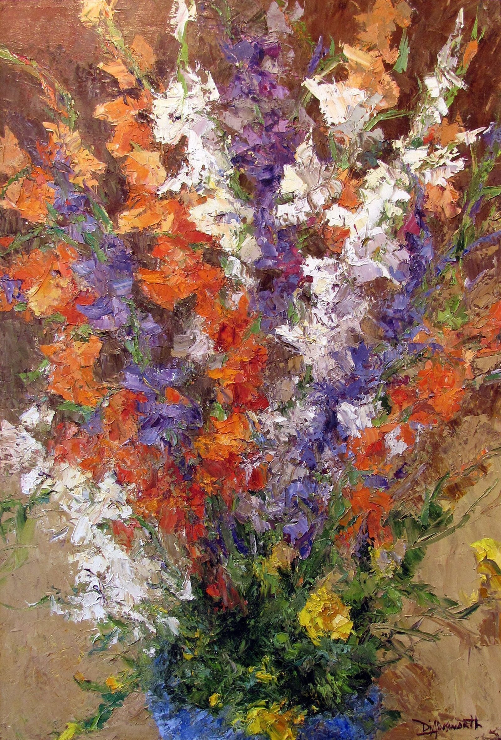 Fall Bouquet (Gladiolas) by Diane Ainsworth